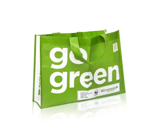 Сумка-шопер Eco Shopper big из переработанного океанического пластика, 35×50×14 см — артикул 17006