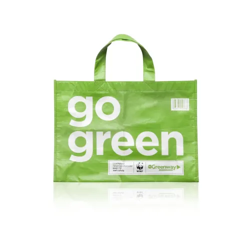 Сумка-шопер Eco Shopper big из переработанного океанического пластика, 35×50×14 см — артикул 17006