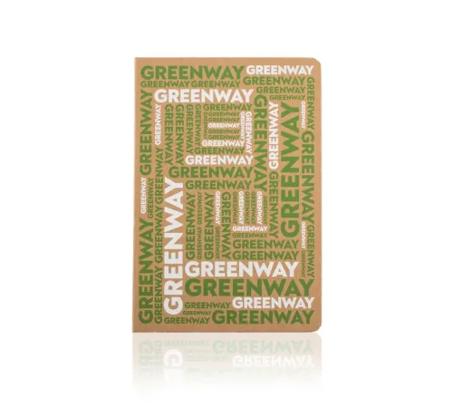Блокнот «myGreenway» из переработанной бумаги — артикул 17008