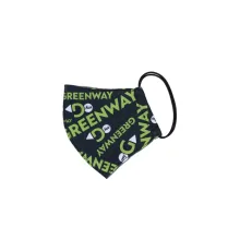 Многоразовая текстильная маска для лица, паттерн «Greenway», размер М