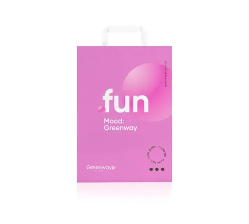 Пакет «Fun» малый крафтовый, 32×22×12 см — артикул 17049