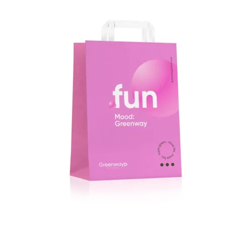 Пакет «Fun» малый крафтовый, 32×22×12 см — артикул 17049