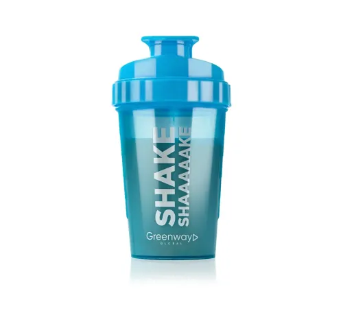 Шейкер для смешивания коктейлей SHAKE, голубой, 500 мл — артикул 17051