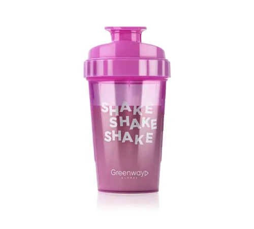 Шейкер для смешивания коктейлей SHAKE, розовый, 500 мл — артикул 17052