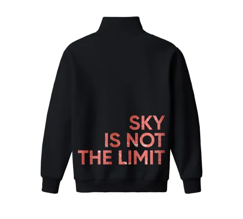 Толстовка Greenway Global «Sky is not the limit», чёрная — оверсайз 52–54