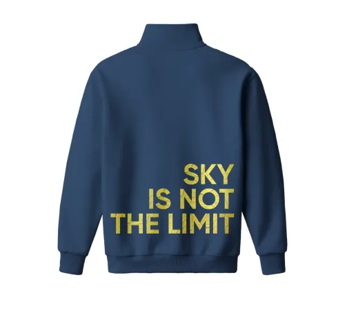 Толстовка Greenway Global «Sky is not the limit», индиго — оверсайз 52–54