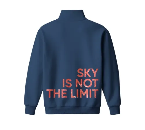 Толстовка Greenway Global «Sky is not the limit», индиго — оверсайз 52–54
