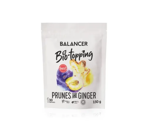 Bio-topping BALANCER «Чернослив & имбирь», сладкий, 150 г — комплекс клетчатки