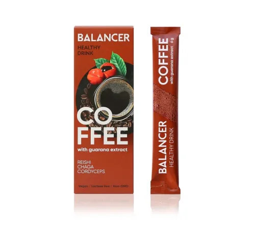 Растворимый кофе BALANCER COFFEE с экстрактом гуараны, 10 стиков