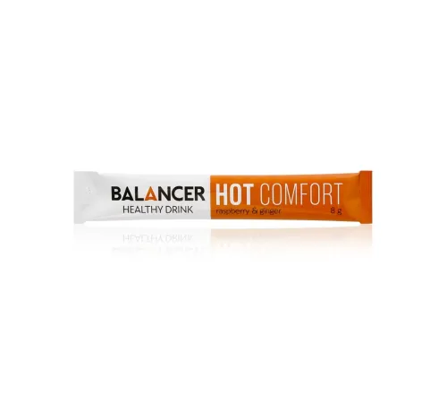 Горячий напиток для иммунитета BALANCER HOT COMFORT со вкусом «Малина-имбирь», 10 стиков — артикул 01232
