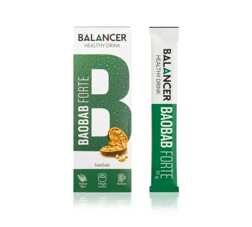 Напиток для контроля аппетита BALANCER BAOBAB FORTE, 10 стиков — артикул 012620