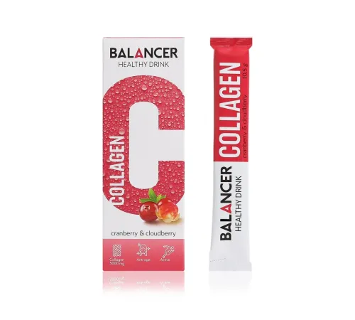 Напиток Balancer Collagen со вкусом «Клюква-морошка», 10 стиков — артикул 012621