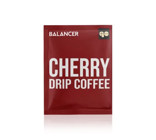 Свежеобжаренный молотый кофе BALANCER со вкусом черешни и рейши, 5 дрип-пакетов — артикул 012626
