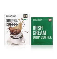 Свежеобжаренный натуральный молотый кофе BALANCER со вкусом ирландского крема, 5 дрип-пакетов