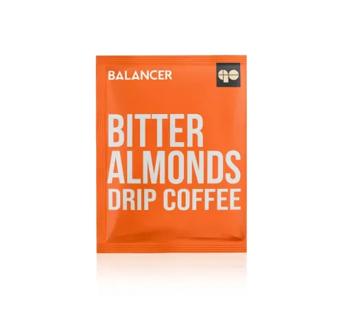 Свежеобжаренный молотый кофе BALANCER со вкусом горького миндаля и рейши, 5 дрип-пакетов — артикул 012628
