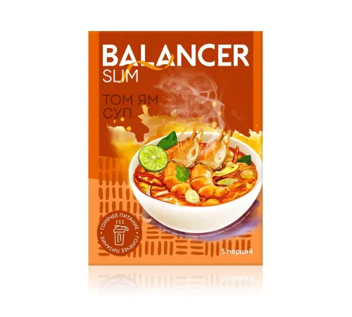 Коктейль BALANCER Slim со вкусом «Том Ям», 5 саше — артикул 012634