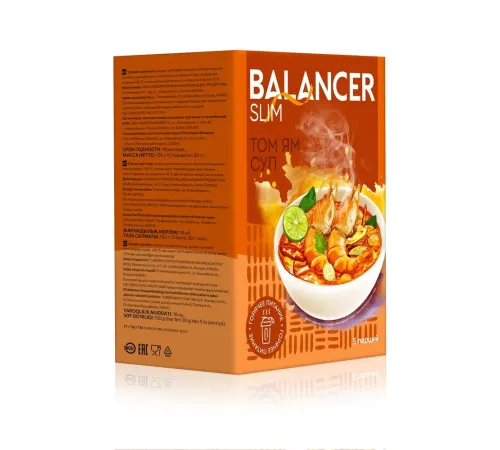 Коктейль BALANCER Slim со вкусом «Том Ям», 5 саше — артикул 012634