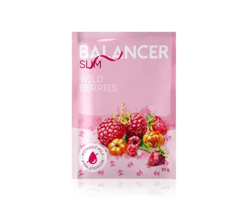 Веганский коктейль BALANCER Slim со вкусом «Лесные ягоды», 5 саше — артикул 012642