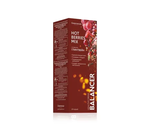 Напиток BALANCER HOT BERRIES MIX со вкусом «Глинтвейн», 10 стиков — артикул 012647