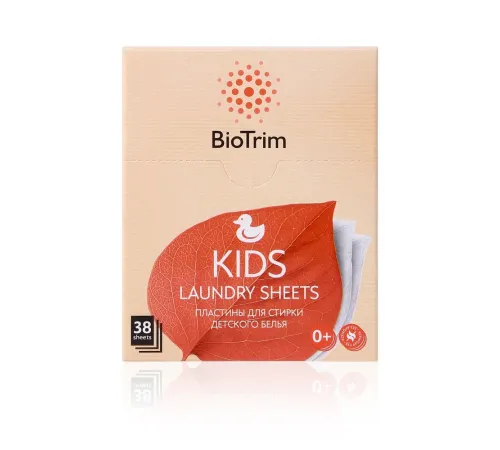 Пластины для стирки детского белья BioTrim KIDS, 38 шт. — артикул 03703