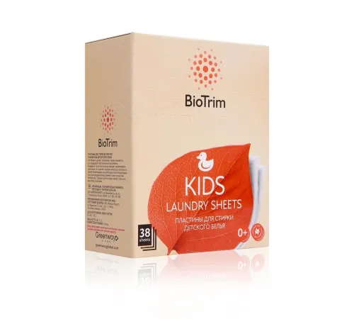 Пластины для стирки детского белья BioTrim KIDS, 38 шт. — артикул 03703