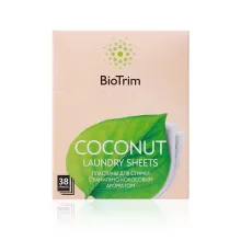 Пластины для стирки деликатных тканей BioTrim COCONUT, 38 шт.
