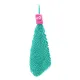 Детское полотенце для рук Green Fiber & Totty — бирюзовое, 30 × 30 см, артикул 03509
