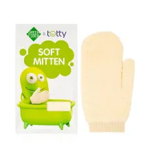 Детская мягкая мочалка Green Fiber & Totty, бежевая
