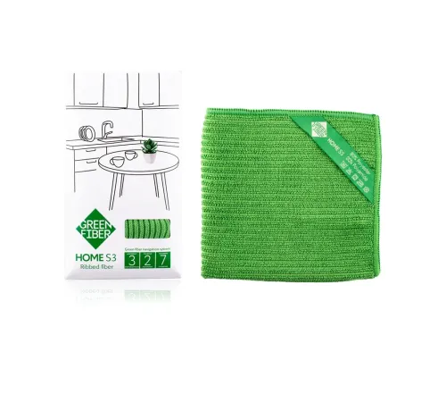 Ребристый файбер Green Fiber HOME S3 — зелёный, артикул 06025