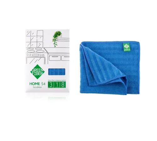 Скрабер Твист Green Fiber HOME S4 — голубой, артикул 06033