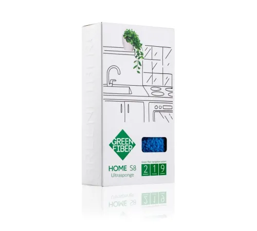 Губка Инволвер Green Fiber HOME S8 — голубая, артикул 06047
