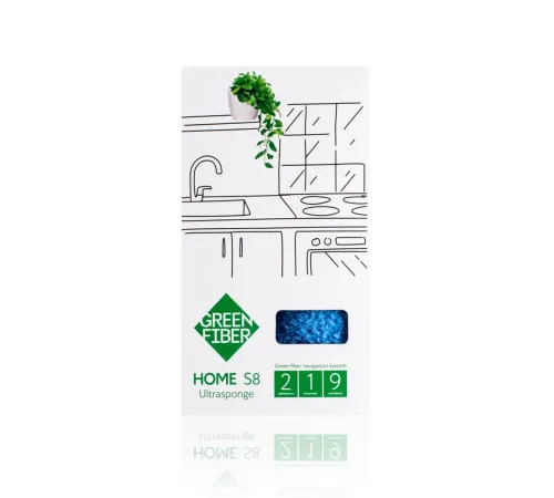 Губка Инволвер Green Fiber HOME S8 — голубая, артикул 06047