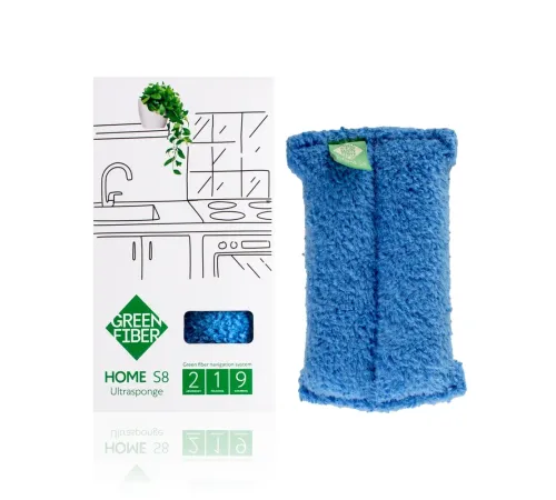 Губка Инволвер Green Fiber HOME S8 — голубая, артикул 06047
