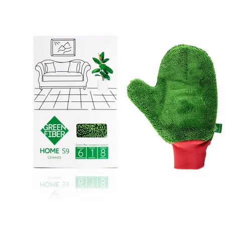 Варежка Твист Green Fiber HOME S9 — зелёная, артикул 06052