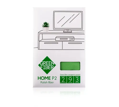 Полирующий файбер Green Fiber HOME P2 — зелёный, артикул 06054