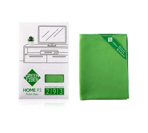 Полирующий файбер Green Fiber HOME P2 — зелёный, артикул 06054