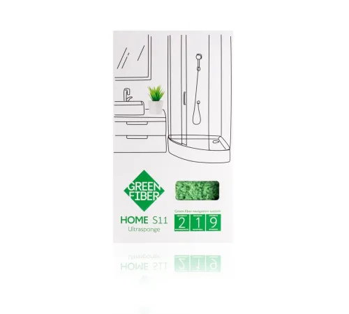 Спонж Инволвер Green Fiber HOME S11 — зелёный, артикул 06055