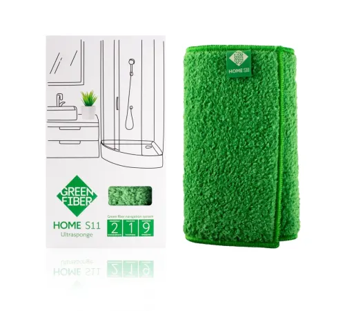 Спонж Инволвер Green Fiber HOME S11 — зелёный, артикул 06055