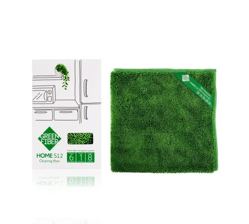 Файбер Твист Green Fiber HOME S12 — зелёный, артикул 06056