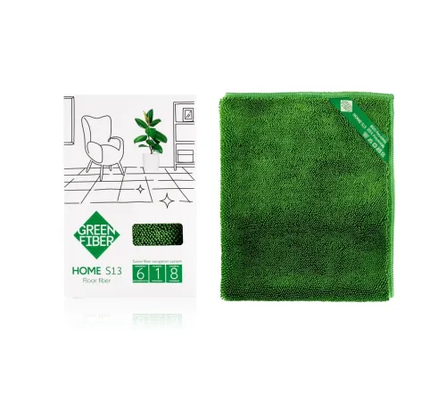 Файбер Твист для пола Green Fiber HOME S13 — зелёный, артикул 06057