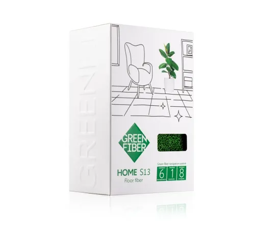 Файбер Твист для пола Green Fiber HOME S13 — зелёный, артикул 06057