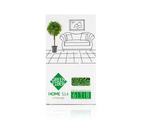 Спонж Твист Green Fiber HOME S14 — зелёный, артикул 06058