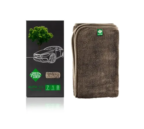 Автополотенце для влажной уборки Green Fiber AUTO S16 — серое, артикул 06071