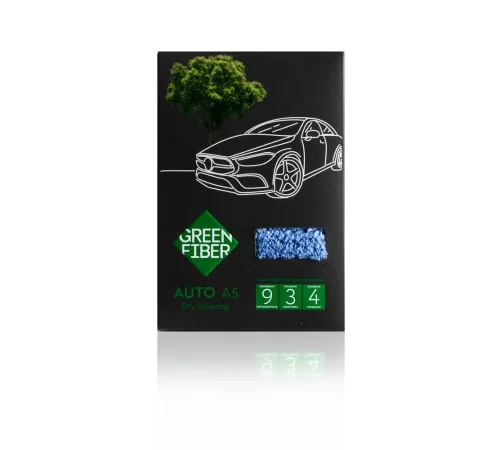 Автополотенце для сухой уборки Green Fiber AUTO A5 — серо-голубое, артикул 06073