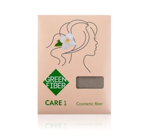 Файбер косметический Green Fiber CARE 1, серый, 20 × 20 см