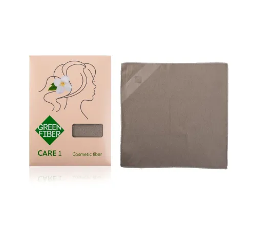 Файбер косметический Green Fiber CARE 1, серый, 20 × 20 см