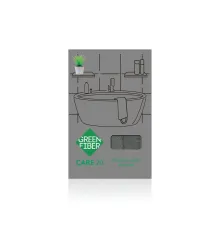 Длинная мочалка-скраб Green Fiber CARE 20, серая