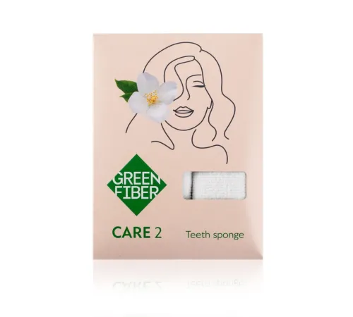 Спонж для чистки зубов Green Fiber CARE 2, 7,5 × 3 см