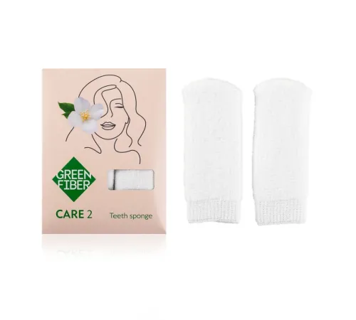 Спонж для чистки зубов Green Fiber CARE 2, 7,5 × 3 см