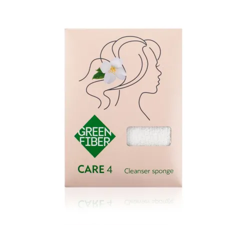 Спонж для демакияжа Green Fiber CARE 4, 10 × 6 см